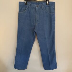 Wrangler Rugged Wear Mens 36x28 Blue Jeans Flex Denim Stretch
